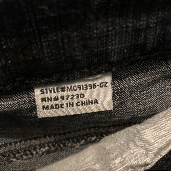 Unique Black Jean Mermaid Flare Skirt Diamanté Accents on back pockets Size 5 - Picture 10 of 16